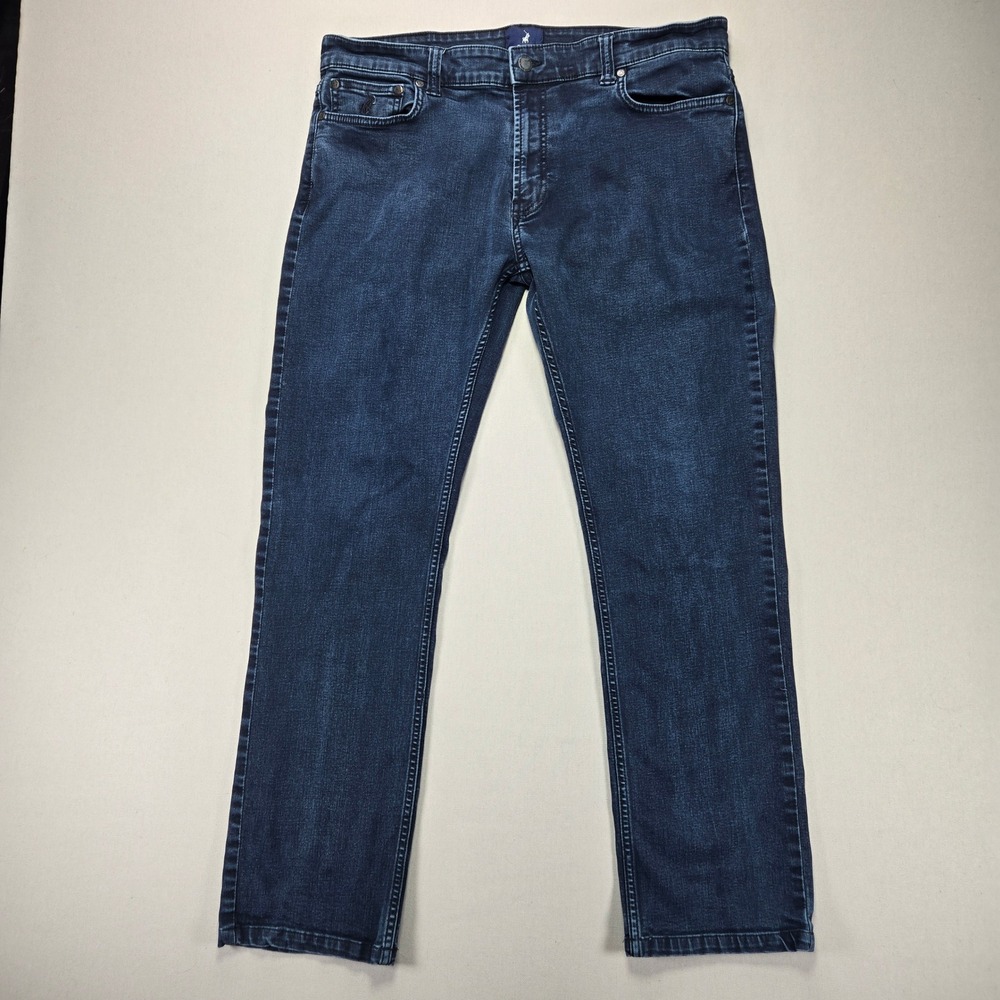 Polo Simon Jeans Slim Straight Dark Wash Denim Pants Casual Size 34‎